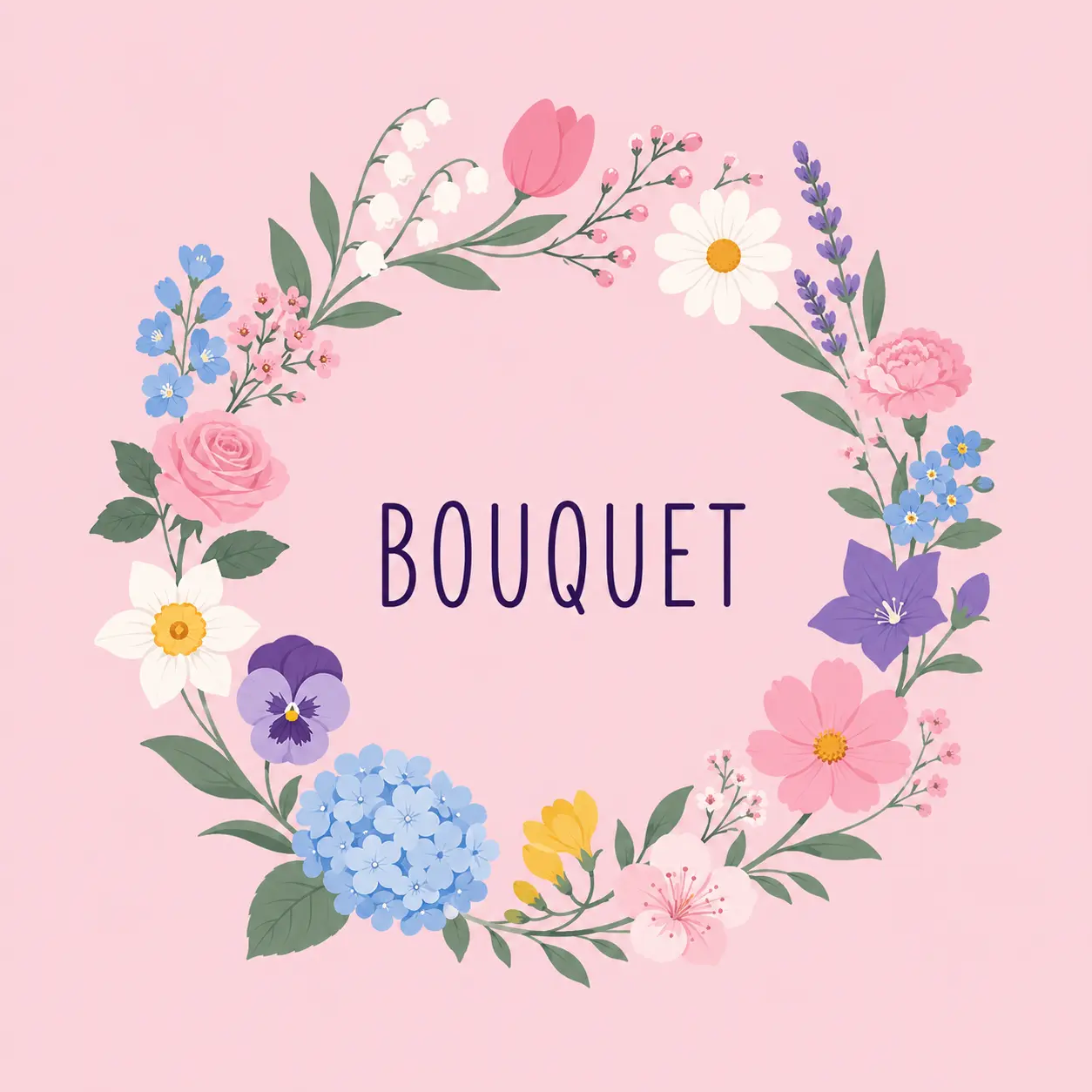 Bouquet series cover art by Neural Nets and Pretty Patterns