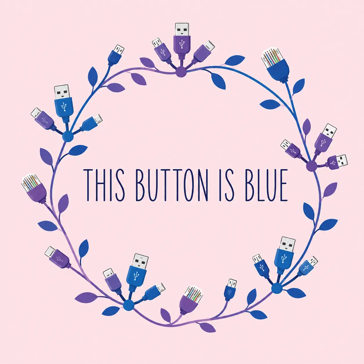 Bouquet: This Button Is Blue cover art by Neural Nets and Pretty Patterns
