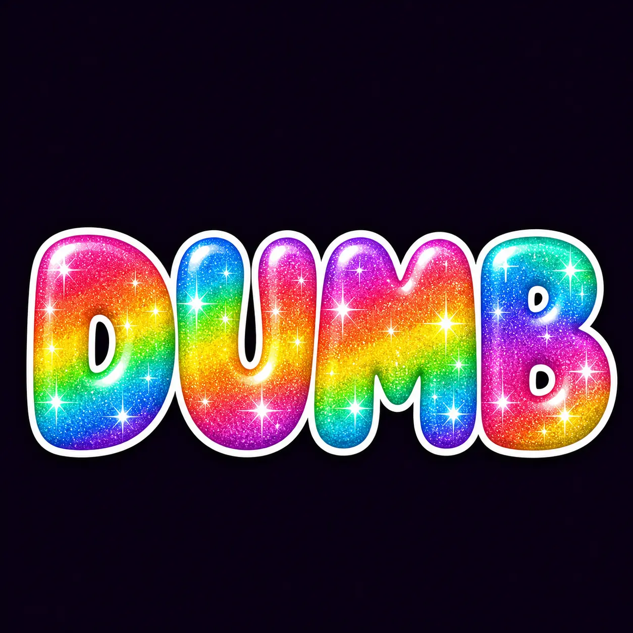 One Word: Dumb cover art by Neural Nets and Pretty Patterns