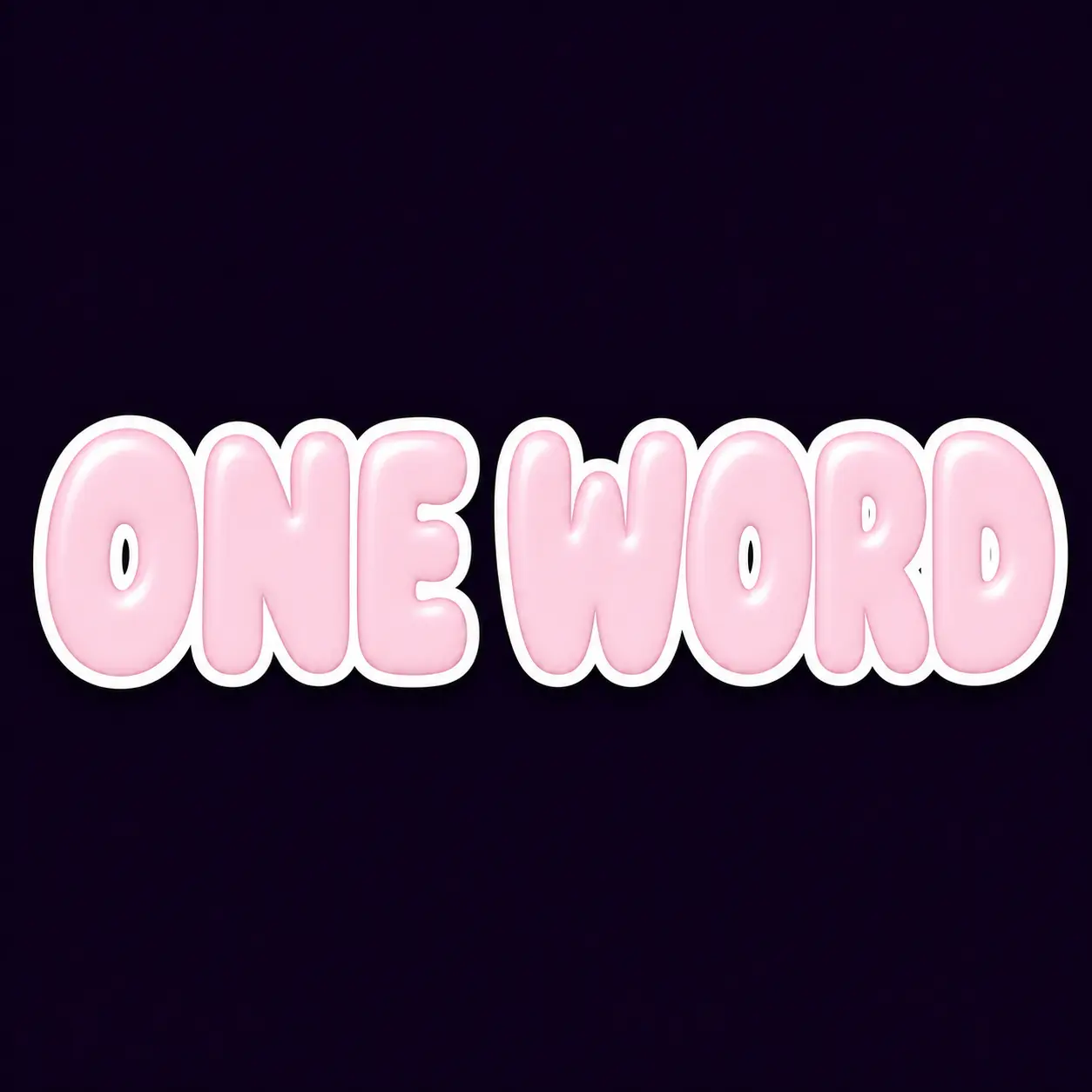 One Word series cover art by Neural Nets and Pretty Patterns